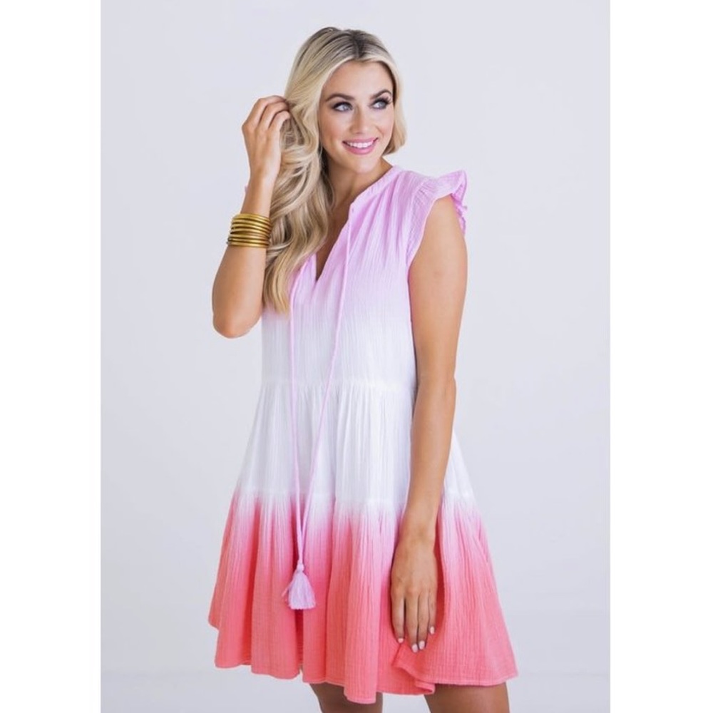 KARLIE TIE DYE GAUZE DRESS SIZE M